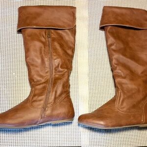 TOP Moda Brown Knee Boots